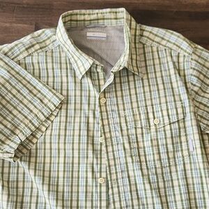 Columbia Green Plaid Men's Shirt